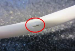 Ultrasound probe repair - sheath tear Ultrasound sheath tear