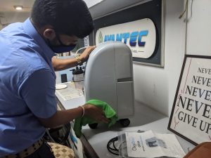 Cleaning Exterior body of Oxygen Concentrator