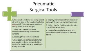 Pros & Cons of Pneumatic Ortho drill