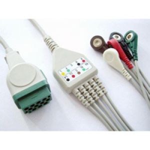 ECG 5 lead Set for Ge B 20 patient monitor, patient monitor spares and accessories, primedeq, buy and sell medical equipment, spares, amc, cmc, e-marketplace, online purchase, sell online