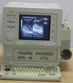 Aloka SSD-500 Ultrasound Machine price in India , Aloka portable sonography machine price , Aloka SSD portable ultrasound machine