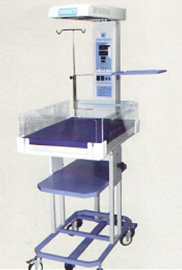 RADIANT WARMER STAND WITH TROLLEY