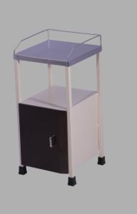 Mathurams BEDSIDE LOCKER PLAIN TYPE MS SS top