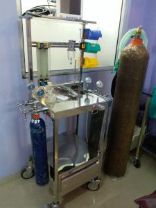 Boyle's apparatus , Boyles apparatus, basic anesthesia machine, anesthesia machine, anaesthesia gas machine ,