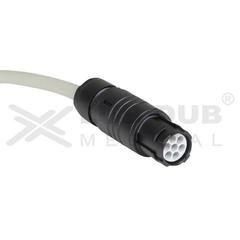 3 Lead ECG Cable Compatible with BPL Ajanta /Endura 7Pin