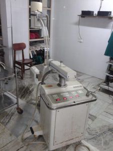 Pre owned Medico C-Arm Machine Surgico-60-D,C-  ARM, imaging scanner intensifier, C-shaped arm, x-ray source, x-ray detector, fluoroscopic intraoperative imaging, surgical, orthopedic, emergency care, high-resolution X-ray images
