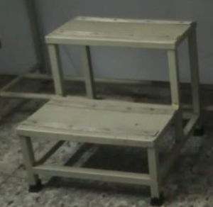 Step stool double step, online used step stool, double step stoold to climb cot, buy sell medical equipment, primedeq, medical equipment marketplace,medical equipment, e-marketplace, biomedical equipment online, rental, service, spares, AMC, used, new equ