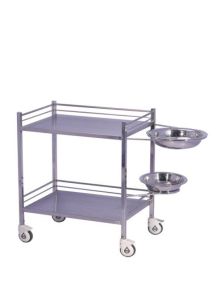 Mathurams Dressing Trolley with Basin and Bucket