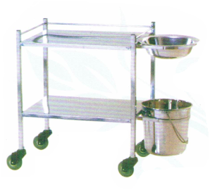BEW Dressing Trolley with Bowl and Bucket