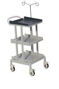 Mathurams MS 2 tray ECG Trolley