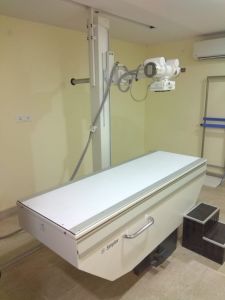 GE HF fixed X-ray 400mA with simplex table 