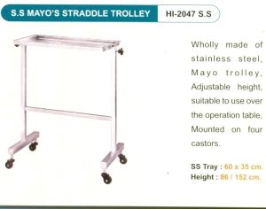 Hospitech S.S. MAYO'S STRADDLE TROLLEY