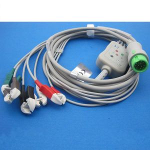 5 Lead ECG Cable Compatible with L&T