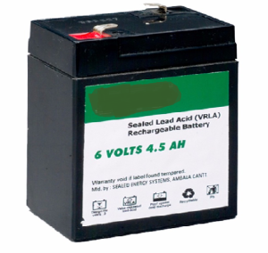Rechargeable Battery SMF 6V 4.5Ah for Welch Allyn 52000, 53000, VSM 300 Patient Monitor, patient monitor spares and accessories, welch allyn 52000,  VSM 300, buy sell medical equipment, primedeq, medical equipment marketplace,medical equipment, e-marketpl