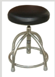 Gems Stainless Stool with cushion